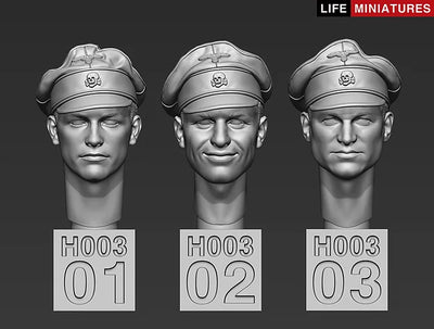 WW2 German Heads Set No.3 (1/35 scale)