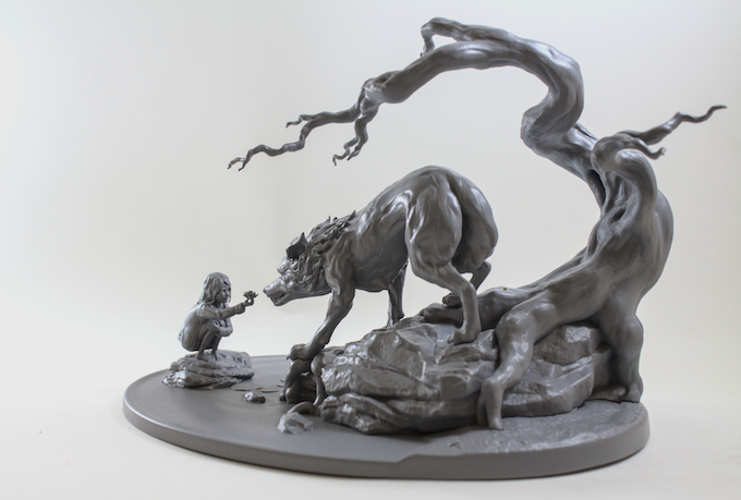 Wolf and the Girl - 3D Print