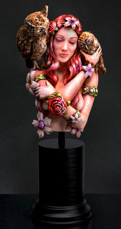 Dryad, Eloven The White Lily Bust - 3D Print