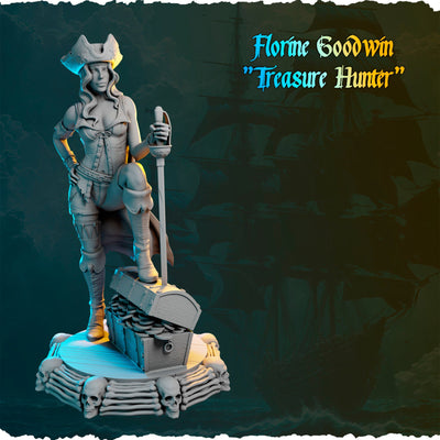 Florine Goodwin "Treasure Hunter" - 32mm - 3D Print