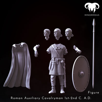 Roman Auxiliary Cavalryman 1st-2nd C. A.D. "Horsemen of Antiquity" - 90mm - 3D Print