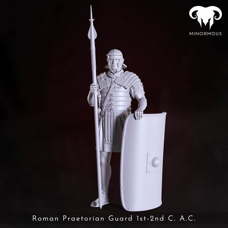 On Duty, Roman Praetorian Guard 1st-2nd C. AD - 90mm - 3D Print