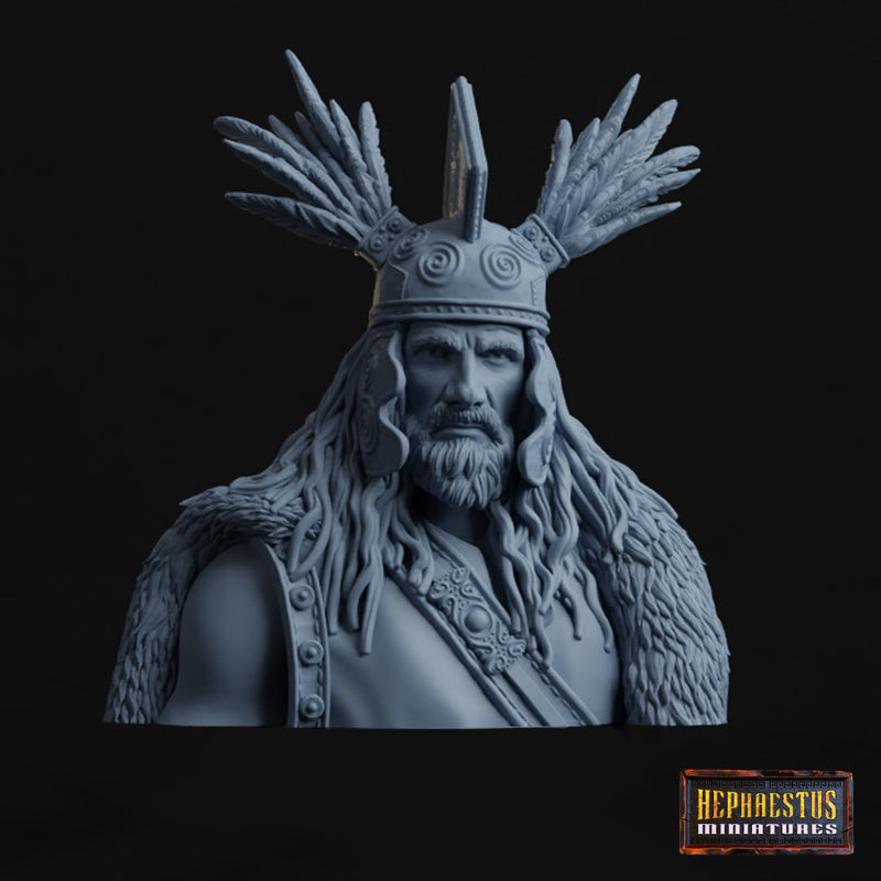 Gaelic Chief Bust 1/12 - 3D Print