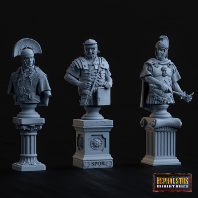 Roman Legionary V-Neck Bust 1/12 - 3D Print