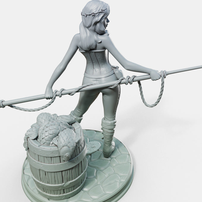 Jalissa with Harpoon - 32mm - 3D Print