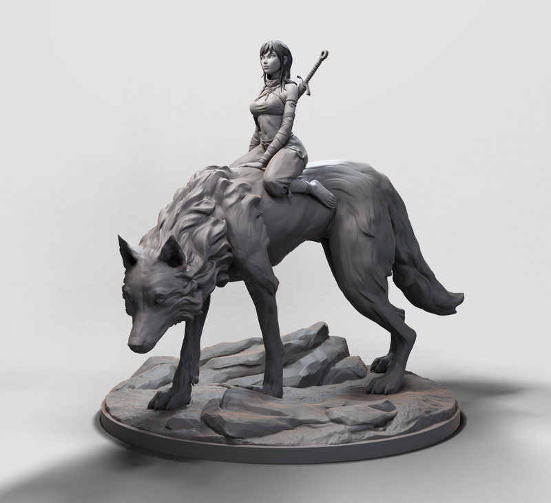 Wolf Rider - 3D Print