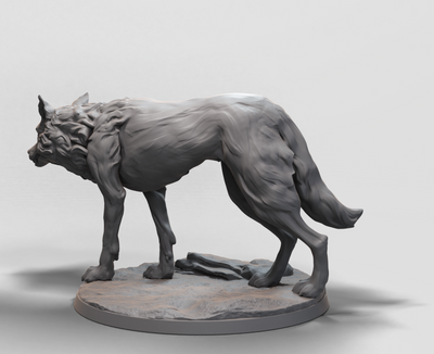 Wolf Rider, The Wolf - 32mm - 3D Print