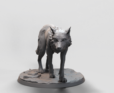 Wolf Rider, The Wolf - 32mm - 3D Print