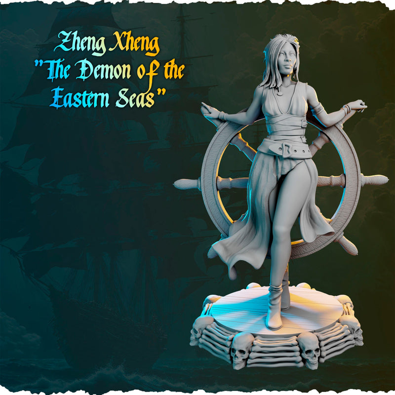 Zheng Xheng "Demon of the Eastern Seas" - 32mm - 3D Print