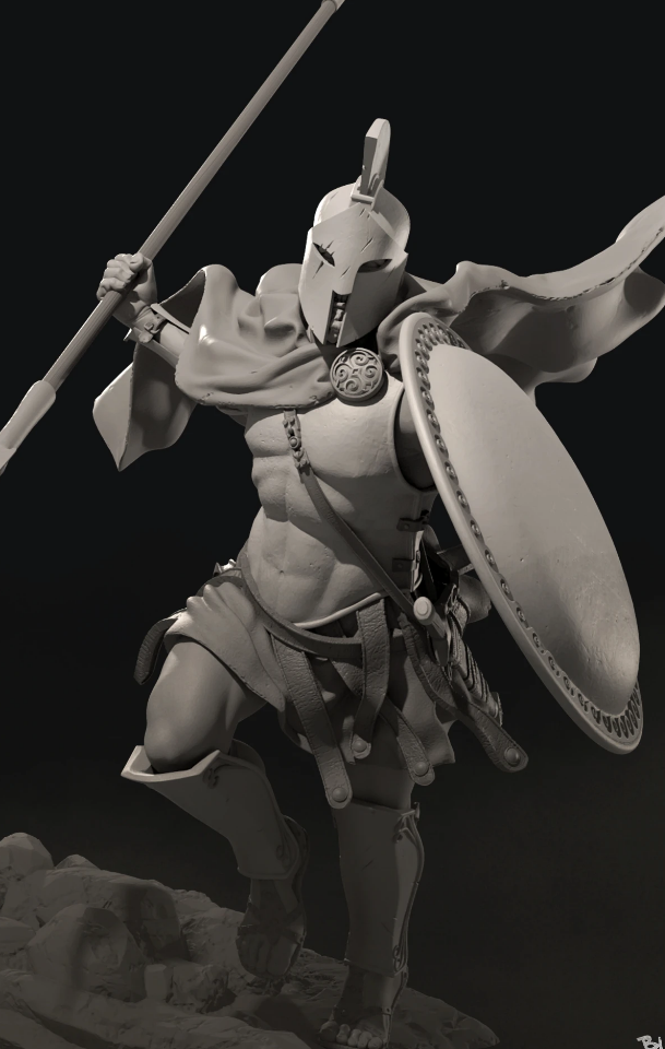 Spartan Hoplite II - Big Child Creatives - El Greco Miniatures