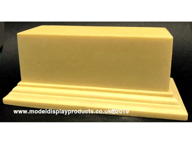 108mm x 42mm Oblong Display Plinth - Cream