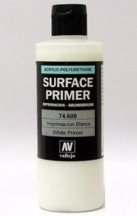 Vallejo Acrylic Polyurethane - Primer White 200ml