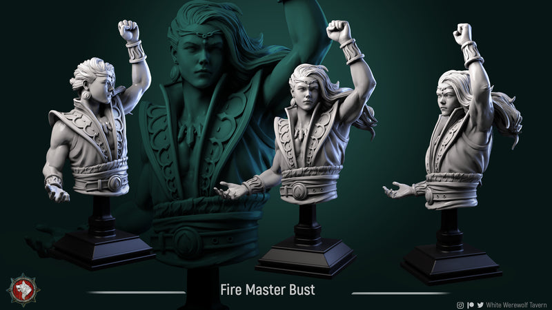 Fire Master Bust - 3D Print