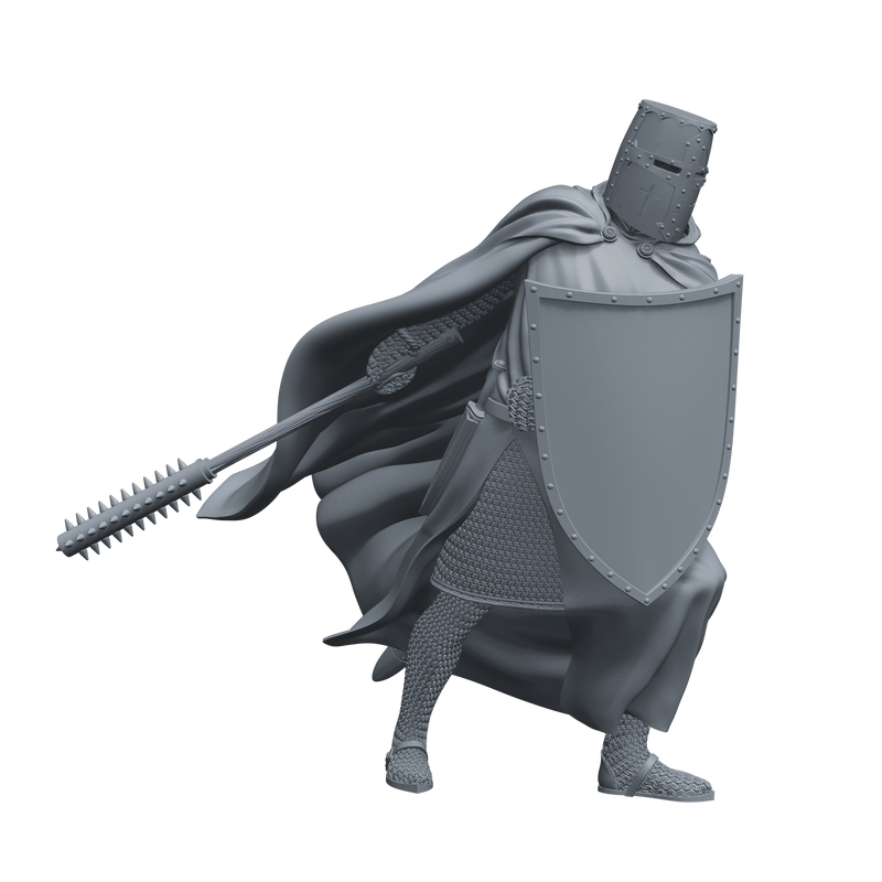 Crusader Knight 12th-13th C. "Vigilant Sentinel" - 3D Print
