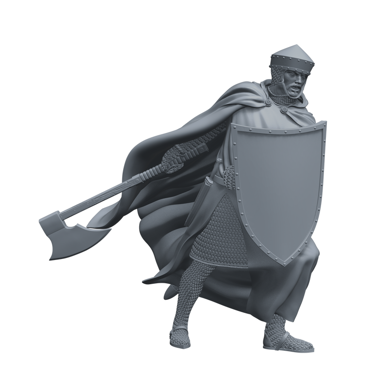 Crusader Knight 12th-13th C. "Vigilant Sentinel" - 3D Print