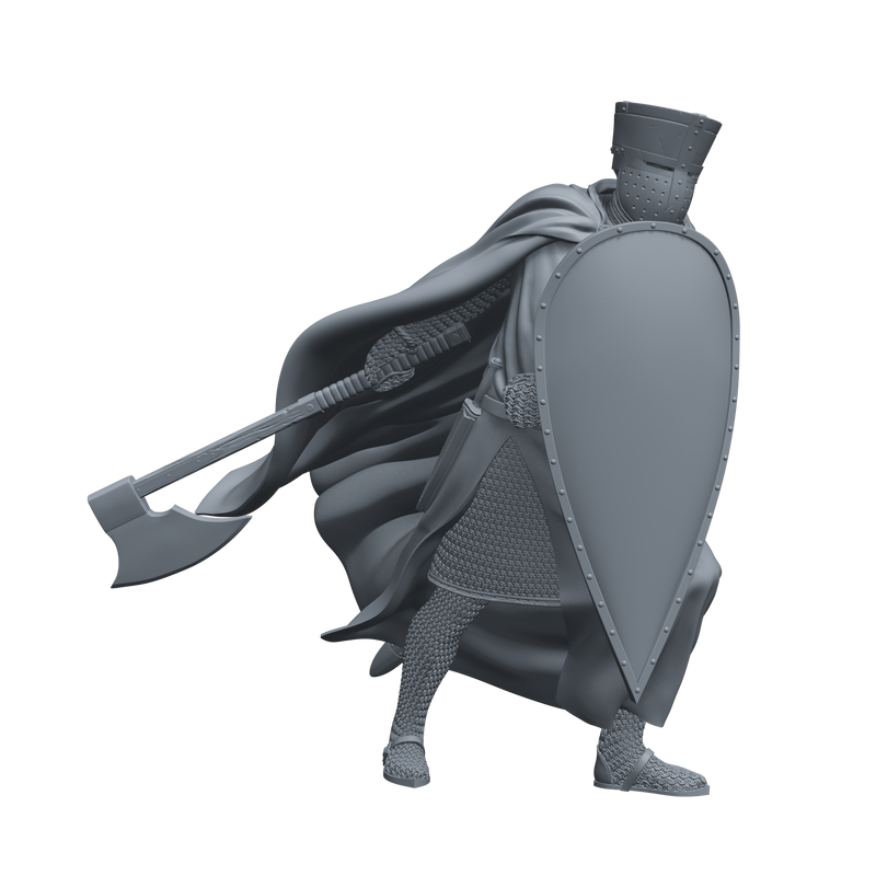 Crusader Knight 12th-13th C. "Vigilant Sentinel" - 3D Print