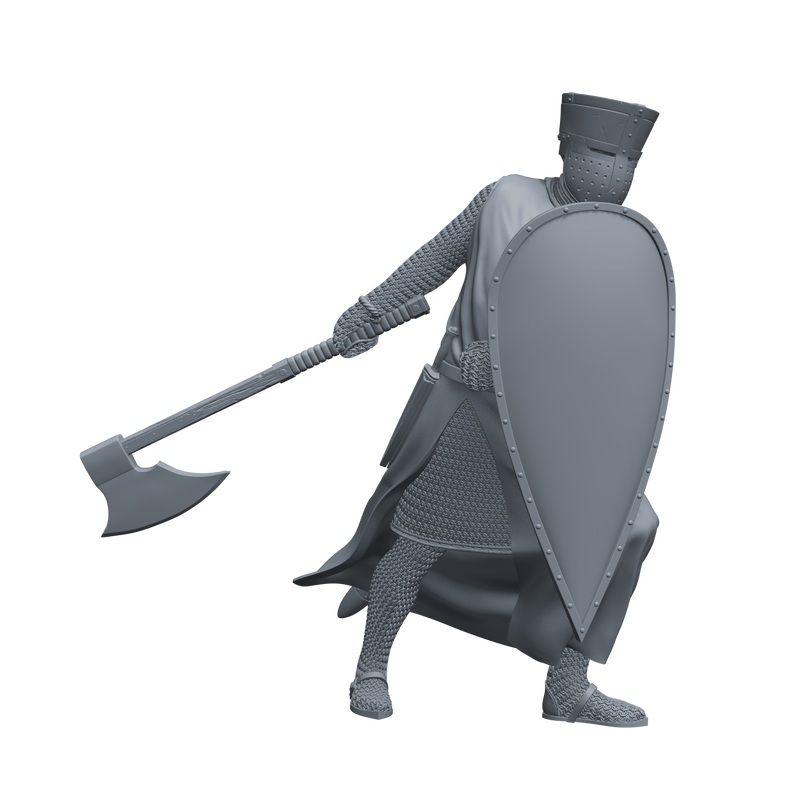 Crusader Knight 12th-13th C. "Vigilant Sentinel" - 3D Print