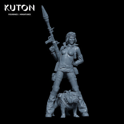Bazooka Girl - 3D Print