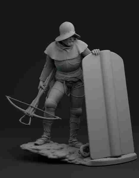 Crossbowman, XV Cent (54mm)