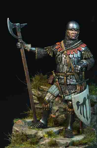 Medieval Warrior in Grotesque Armour, 1325-1335