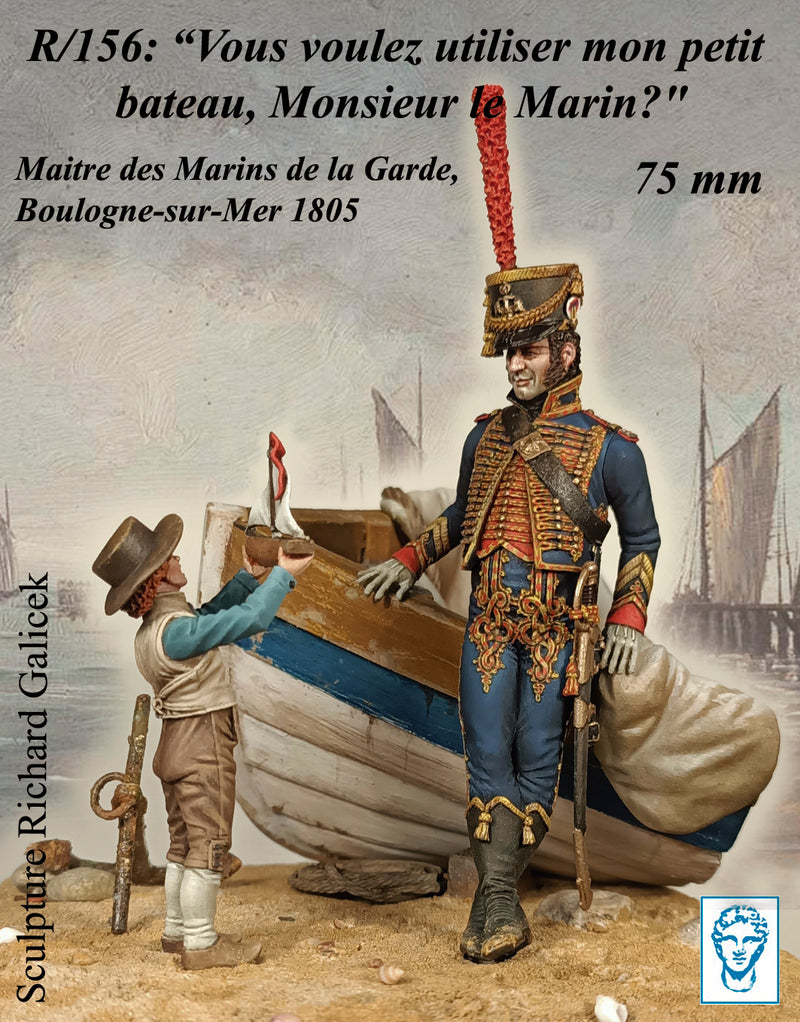 “Vous voulez utiliser mon petit bateau, Monsieur le Marin? Maitre des Marines de la Garde Impériale, 1805