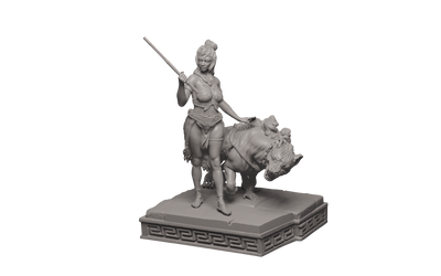 The Lost Kingdom of Seductive Amazons Diorama - 3D Print