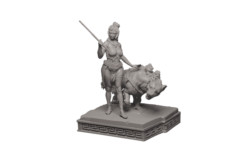 The Lost Kingdom of Seductive Amazons Diorama - 3D Print