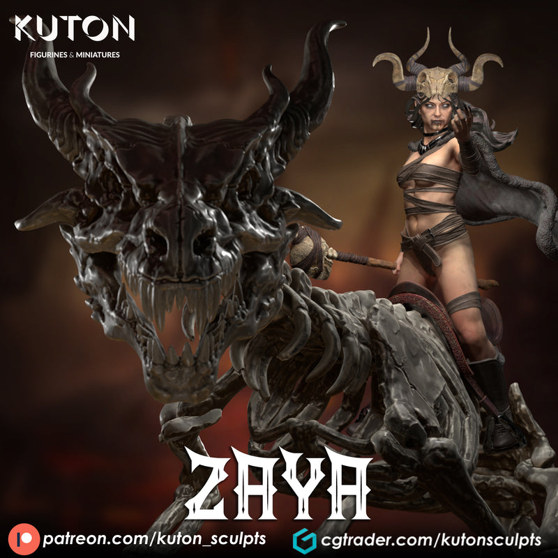 Zaya, Death Bringer - 3D Print