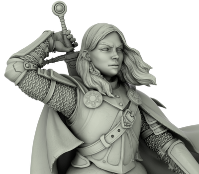 Olena the Knight - 3D Print