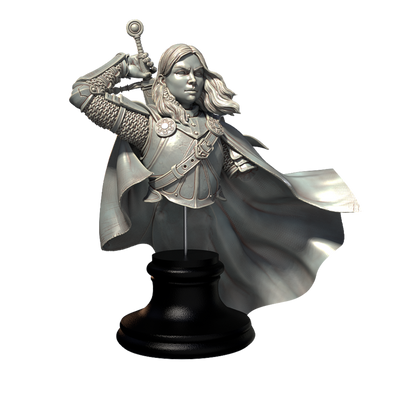 Olena the Knight Bust - 3D Print