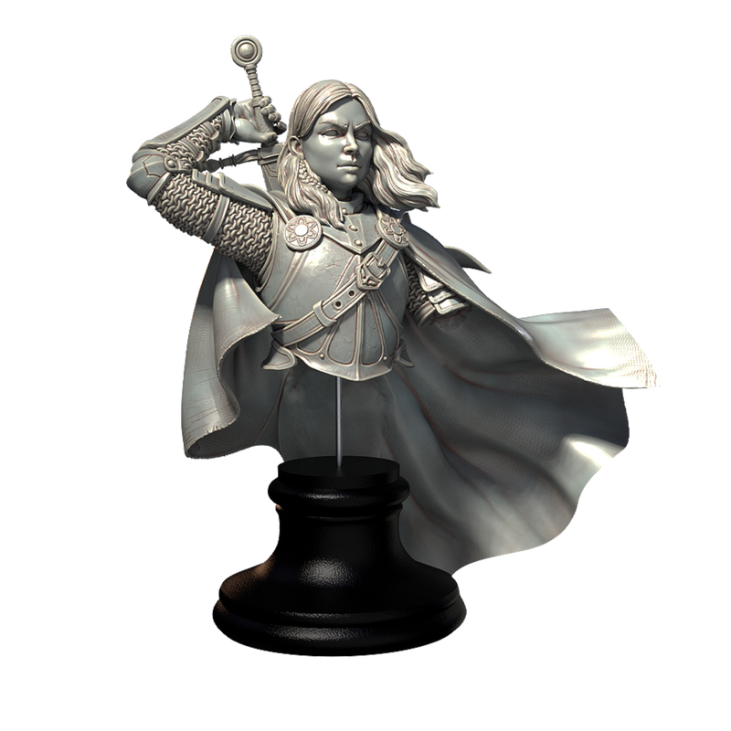 Olena the Knight Bust - 3D Print