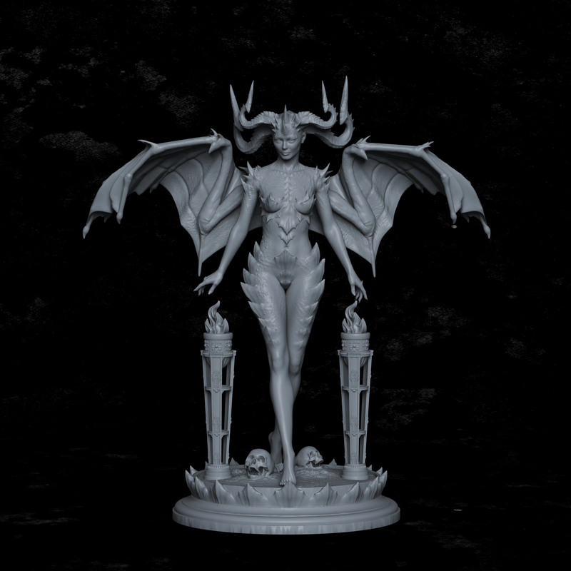 Zephyra, Queen of Dragonblood - 3D Print