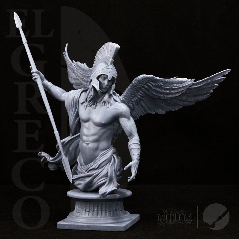 Apollo Bust - Winged - 3D Print