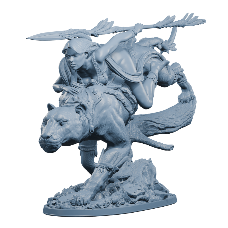 Dahlia, Panther Rider - 75mm - 3D Print