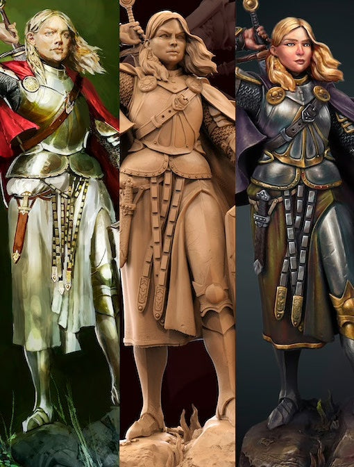 Olena the Knight - 3D Print