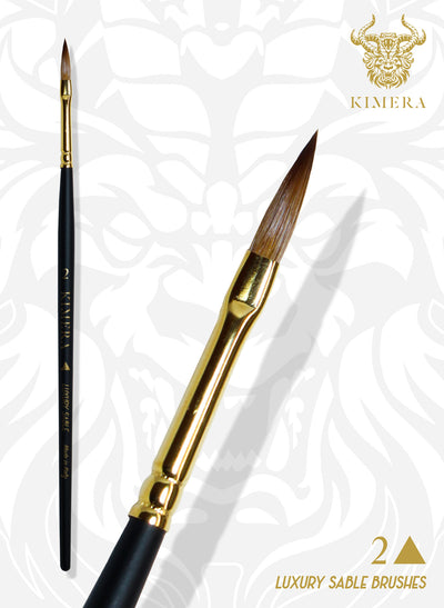 Kimera Brush Kolinski Sable No. 2 Arrow
