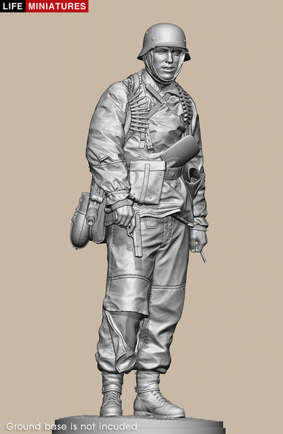Ambush at Poteau, MG 42 gunner of KG Hansen (200mm full size)