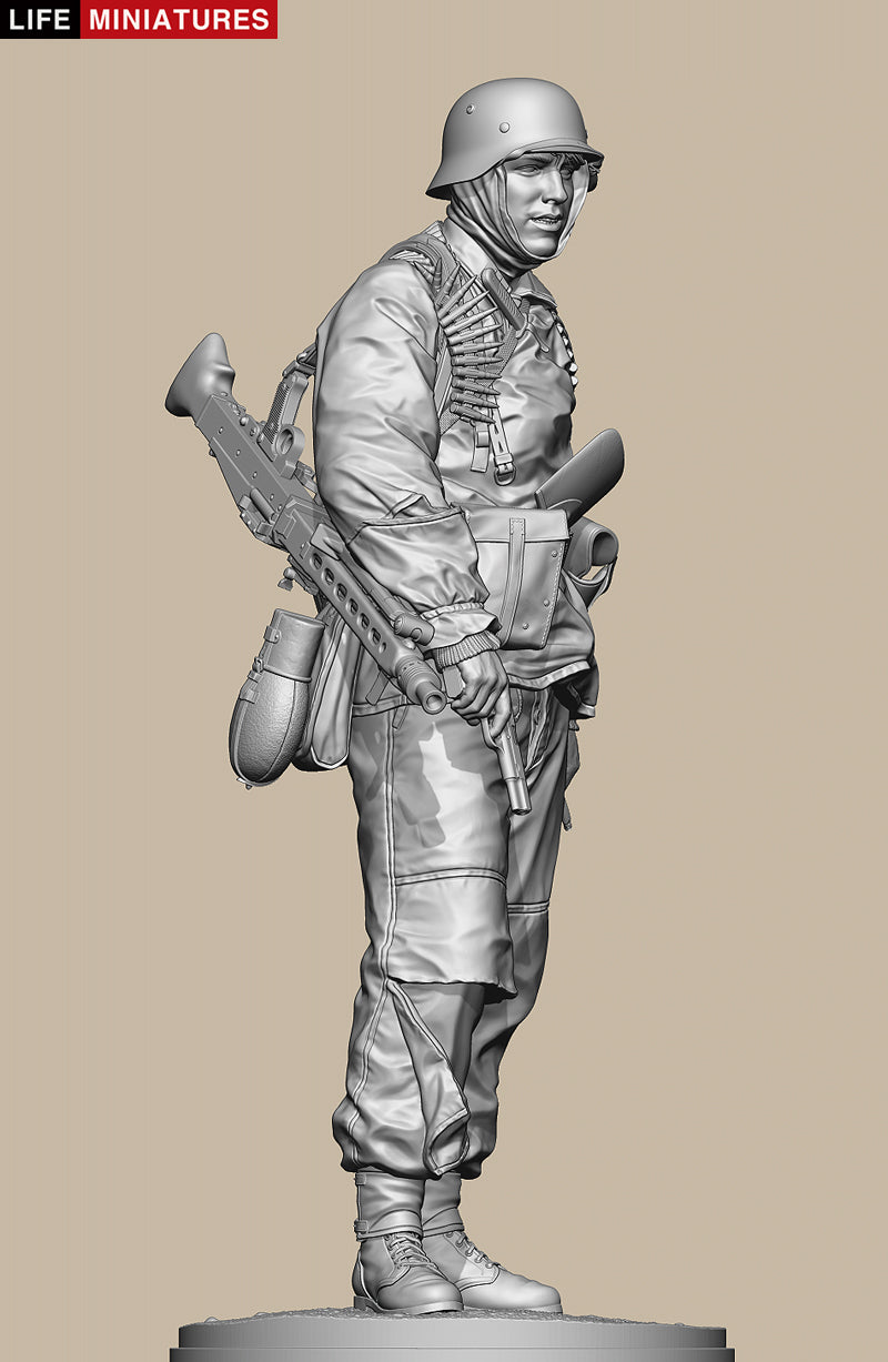 Ambush at Poteau, MG 42 gunner of KG Hansen (200mm full size)