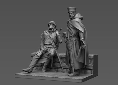 Wounded Templar -75mm