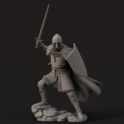 European knight, 1340-1350 - 75mm