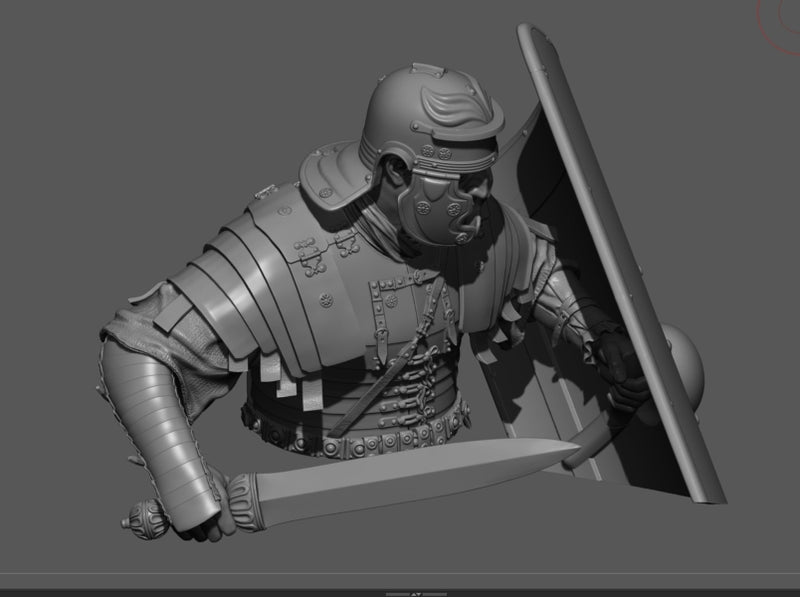 Roman legionary, First Dacian War, 101–102 CE - Bust