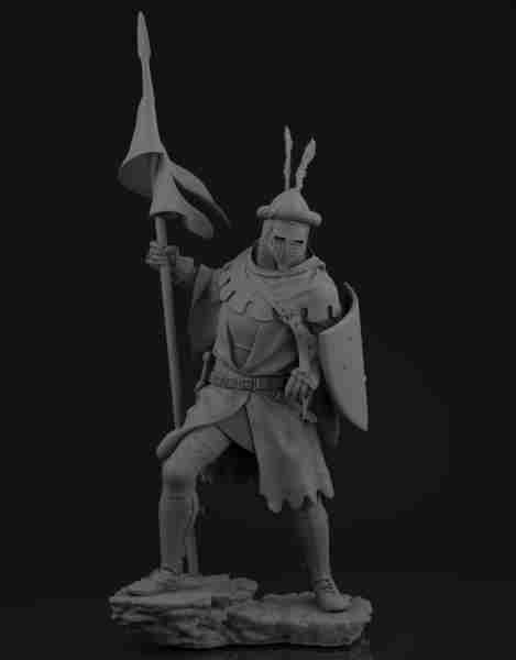 Severe Knight, XIV Cent - 54mm