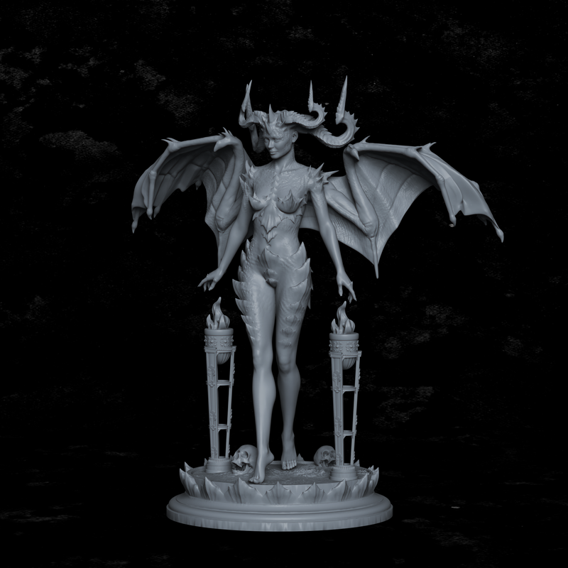 Zephyra, Queen of Dragonblood - 3D Print