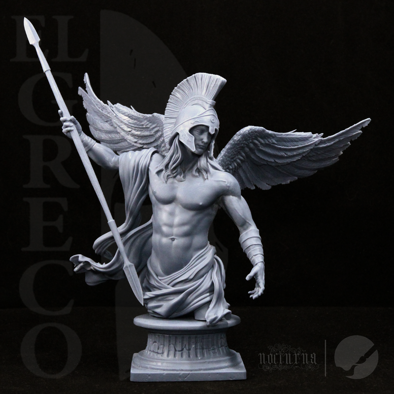 Apollo Bust - Winged - 3D Print