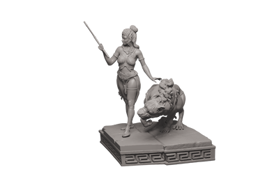 The Lost Kingdom of Seductive Amazons Diorama - 3D Print