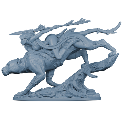 Dahlia, Panther Rider - 75mm - 3D Print