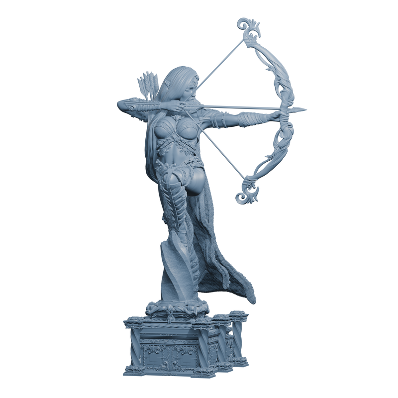 Aloe, High Elf Warrior - 150mm - 3D Print