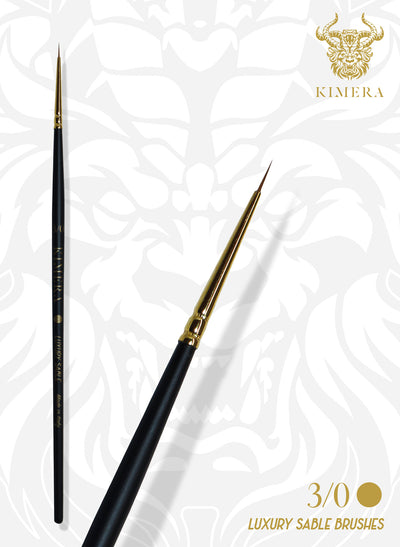 Kimera Brush Kolinski Sable No. 3-0 Round