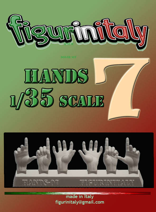 Hands Set No 7 - 1/35 Scale