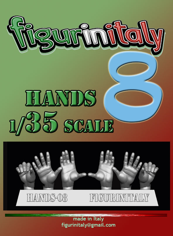 Hands Set No 8 - 1/35 Scale